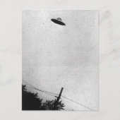 ニュージャージー州Passaic上のUFOの写真1952 ポストカード (正面)