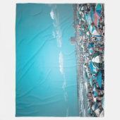 ニュージャージー沿岸ビーチアート フリースブランケット (正面)