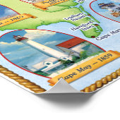 ニュージャージー海岸の灯台 ポスター (角)