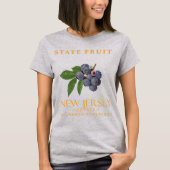 ニュージャージー準州の果物 ノーザンブルーベリー Tシャツ (正面)