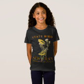 ニュージャージー準州の鳥 イースタンハゴロモガラス 2 Tシャツ (正面フル)