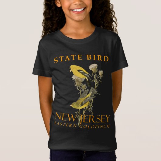 ニュージャージー準州の鳥 イースタンハゴロモガラス 2 Tシャツ (正面)