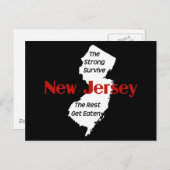 ニュージャージー生き延び州：強い人、残りの人は食べ得 ポストカード (正面/裏面)