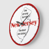 ニュージャージー生き延び州:残りは食べ ラージ壁時計 (傾斜)