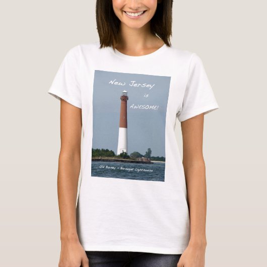 ニュージャージー素晴らしズ – バーネガットライトハウス Tシャツ (正面)