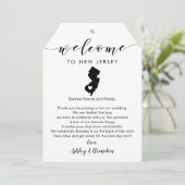 ニュージャージー結婚のウェルカムラベルの旅程 (スタンド正面)