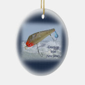 ニュージャージー魚釣りルアーからの挨拶 セラミックオーナメント (右)