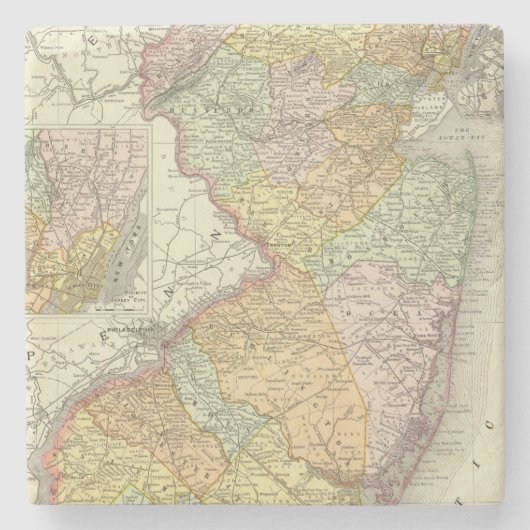 ニュージャージー10 ストーンコースター (正面)