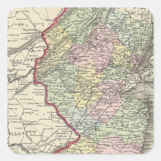 ニュージャージー8 スクエアシール (正面)