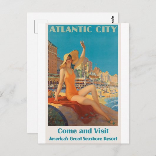 ニュージャージー・アメリカ・ヴィンテージ旅行はがき ポストカード (正面/裏面)