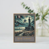 ニュージャージー |ゴシック様式の絵葉書 ポストカード (スタンド正面)