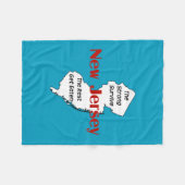 ニュージャージー・ザ・ストラ生き延びンパーソナライズされた フリースブランケット (正面(横))