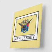 ニュージャージー スクエア壁時計 (傾斜)