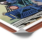 ニュージャージー・セントラル・ブルー彗星トレイン ポスター (角)