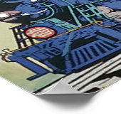 ニュージャージー・セントラル・ブルー彗星トレイン ポスター (角)