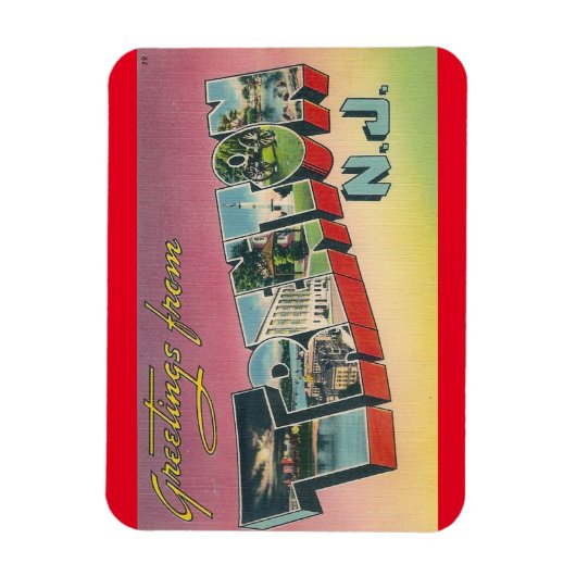 ニュージャージー、トレントンマグネット マグネット (縦)