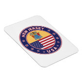 ニュージャージー、ニュージャージーのステッカー、電話ケース、バッグ マグネット (右側)