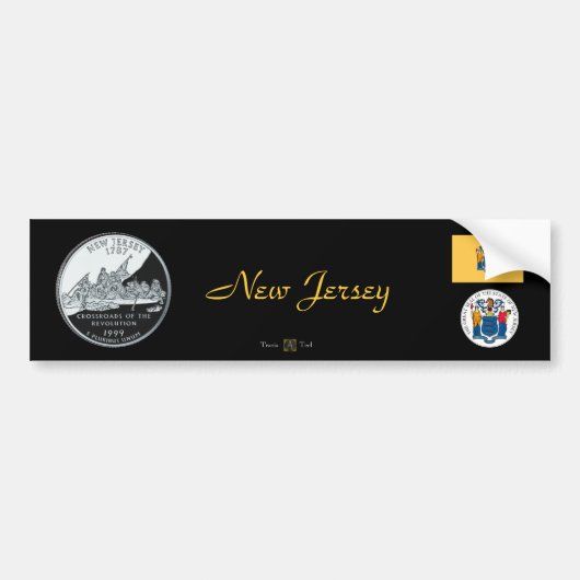 ニュージャージー バンパーステッカー (正面)