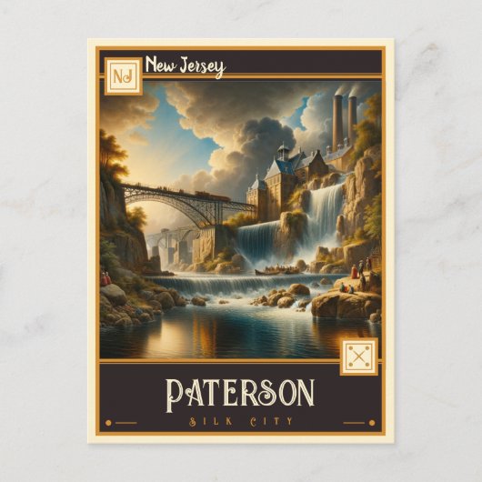 ニュージャージー，パターソン |ヴィンテージ ポストカード (正面)