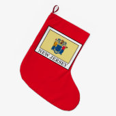 ニュージャージー ラージクリスマスストッキング (正面 (吊り時))