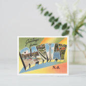 ニュージャージー・ヴィンテージ・トラベル、ラーウェイからの挨拶 ポストカード (スタンド正面)