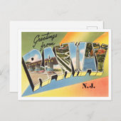 ニュージャージー・ヴィンテージ・トラベル、ラーウェイからの挨拶 ポストカード (正面/裏面)