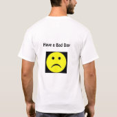 ニュージャージー。 悪い日を過して下さい Tシャツ (裏面)