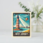 ニュージャージー |愛国心ヴィンテージ ポストカード (スタンド正面)