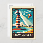 ニュージャージー |愛国心ヴィンテージ ポストカード (正面/裏面)