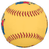 ニュージャージー、米国の旗との愛国心が強いソフトボール ソフトボール (裏面)