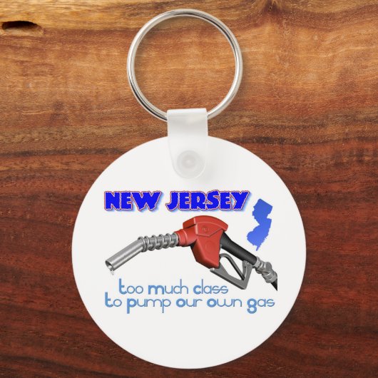 ニュージャージー:自分のガスを汲み上げるにはクラスが多すぎる キーホルダー (正面)