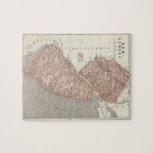 ニュージャージー(1845年)のヴィンテージの地図 ジグソーパズル (横)