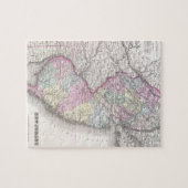 ニュージャージー(1855年)のヴィンテージの地図 ジグソーパズル (横)
