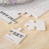 ニュージャージー(1855年)のヴィンテージの地図 ジグソーパズル (側面)