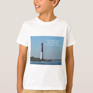 ニュージャージー- Barnegatライトからの挨拶 Tシャツ