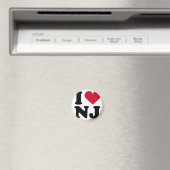ニュージャージー – 「I LOVE NJ」「I LOVE NEW JERSEY」 マグネット (インサイチュ (食洗機))