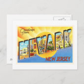 ニュージャージーNJヴィンテージ旅行はがき – ポストカード (正面/裏面)