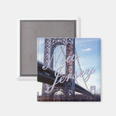 ニュージャージーUSA州土産冷蔵庫用マグネット マグネット (正面/裏面)