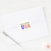 ニュージャージーUSA! ラウンドシール (封筒)