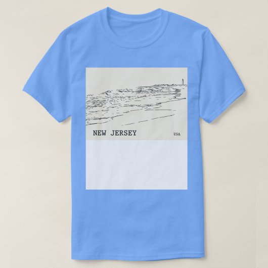 ニュージャージーUSA 1 Tシャツ (デザイン正面)