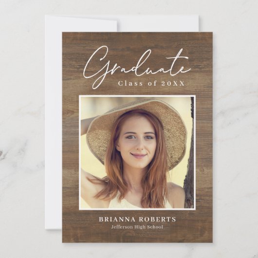 ニュージャーニー卒素朴業招待状 招待状 (正面)