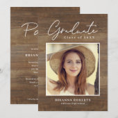 ニュージャーニー卒素朴業招待状 招待状 (正面/裏面)