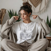 ニュージランドの象徴的な建物 ライフスタイル Tシャツ