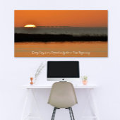 ニュージンズオレンジサンライズやる気を起こさせる引用文 ポスター