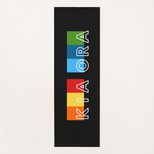 ニュージーランドからのキウイ・グリーティング起亜オラ ヨガマット (正面)