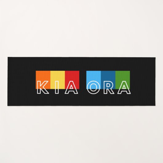 ニュージーランドからのキウイ・グリーティング起亜オラ ヨガマット (正面(横))