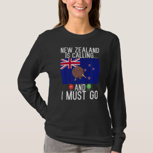 ニュージーランドから電話があり、私はKiwi Bird Newに行かなければならない Tシャツ