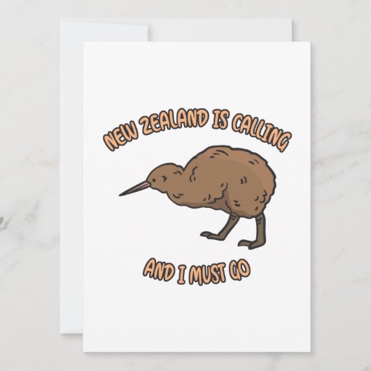 ニュージーランドが電話している シーズンカード (正面)