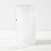 ニュージーランドが電話している フロストグラスビールジョッキ (中央)