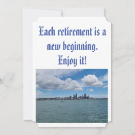 ニュージーランドでの退職パーティーの招待状